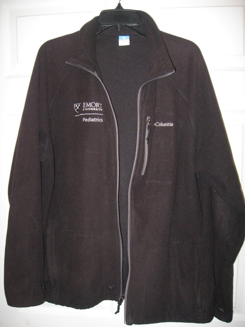 Columbia Fleece Jacket Emory Pediatrics Men's Size XL Black